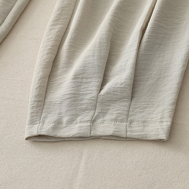 Buddha Stones Commute Casual Plain Frog-Button Design Women's Harem Cotton Linen 7-8 Length Pants With Pockets - image 9