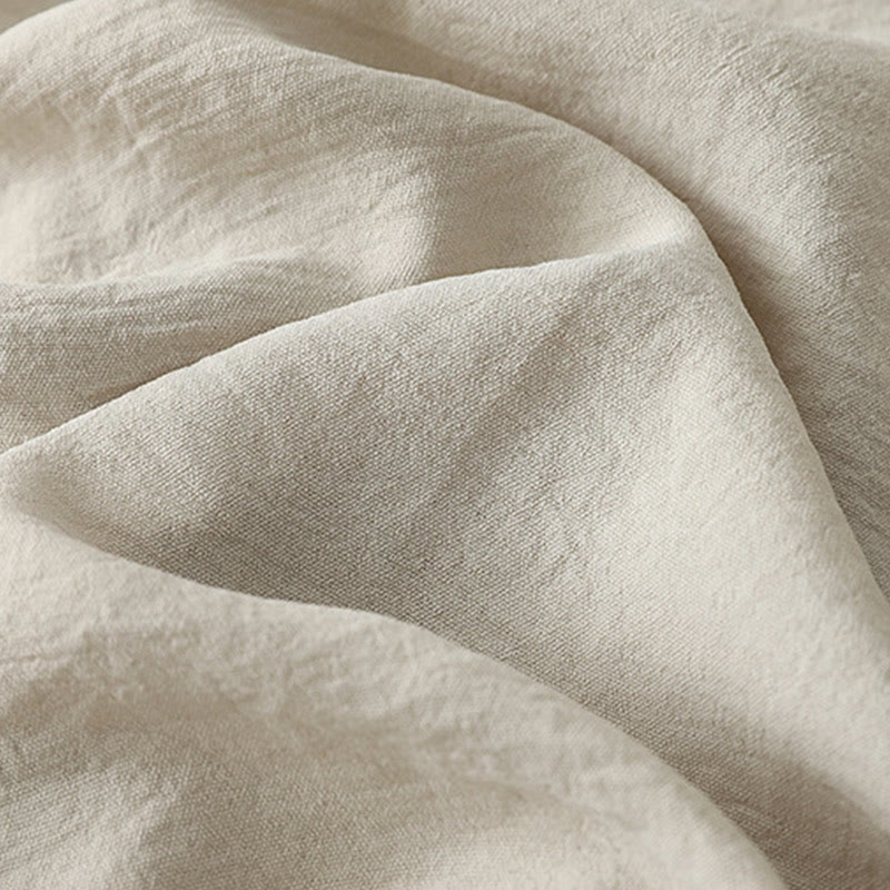 Buddha Stones Commute Casual Plain Frog-Button Design Women's Harem Cotton Linen 7-8 Length Pants With Pockets - image 5