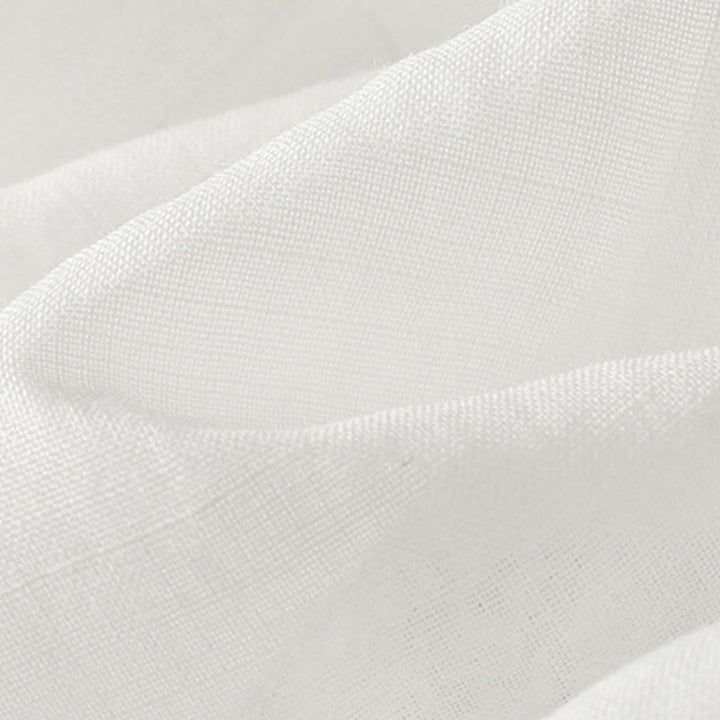 Buddha Stones Casual Pure Color Crew Neck Women's Cotton Linen Three Quarter Sleeve Shirt - image 16