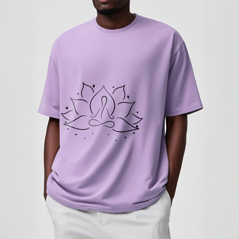 Buddha Stones Lotus Flower Meditative Yoga Pose Design Tee T-shirt - image 18
