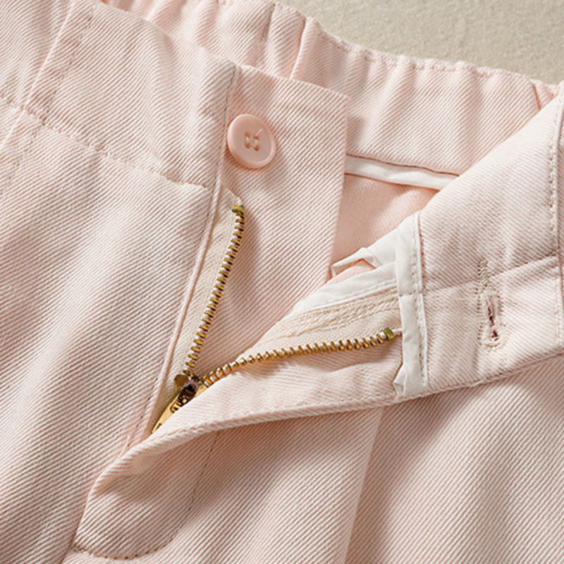 Buddha Stones Casual Lace Patchwork Design High Waist Women's Wide Leg Ankle-Length Pants With Pockets Zipper - image 15