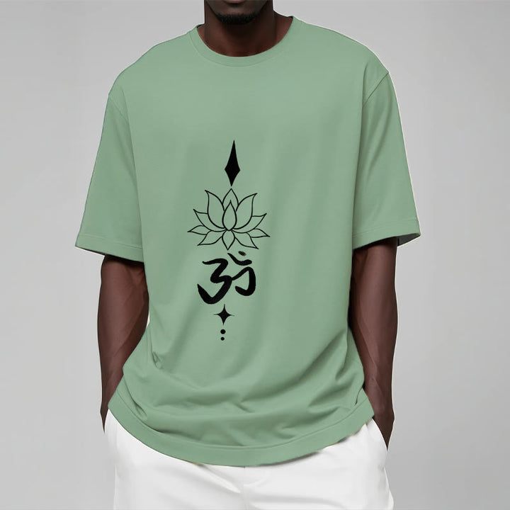 Buddha Stones Om Symbol Lotus Tee T-shirt - image 20