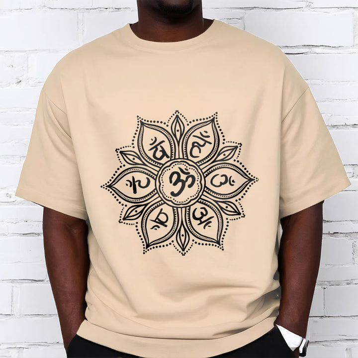 Buddha Stones Mandala Flower Om Mani Padme Hum Mantra Tee T-shirt - image 12
