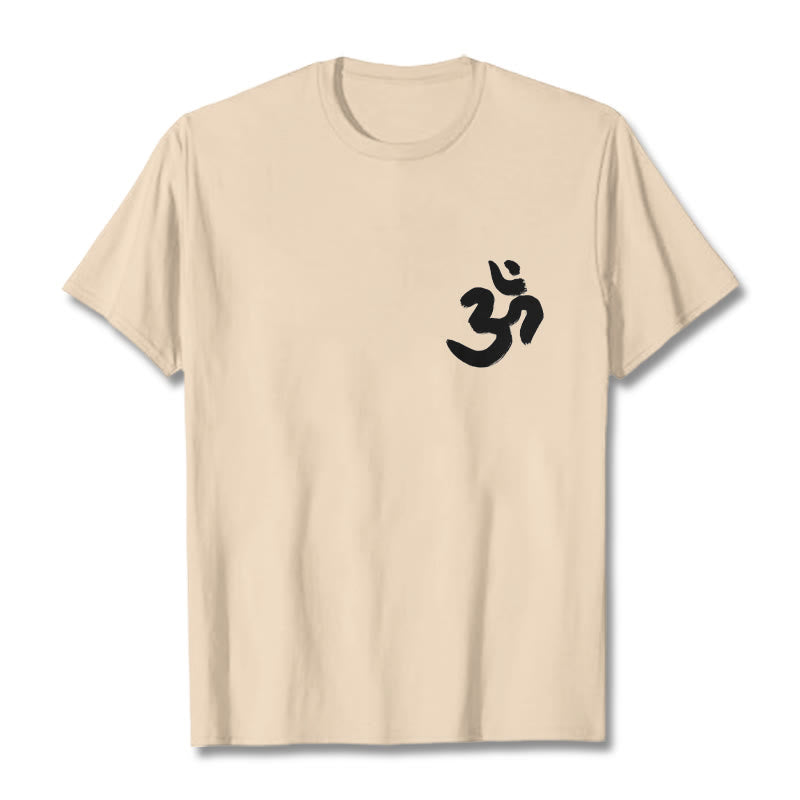 Buddha Stones Om Symbol Sanskrit Tee T-shirt - Bisque - 2XL - image 12