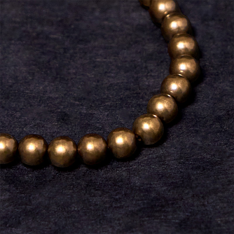 Buddha Stones "Wishing You Good Luck Always" Pure Copper Brass Bracelet Includes Gift Message Card - image 11