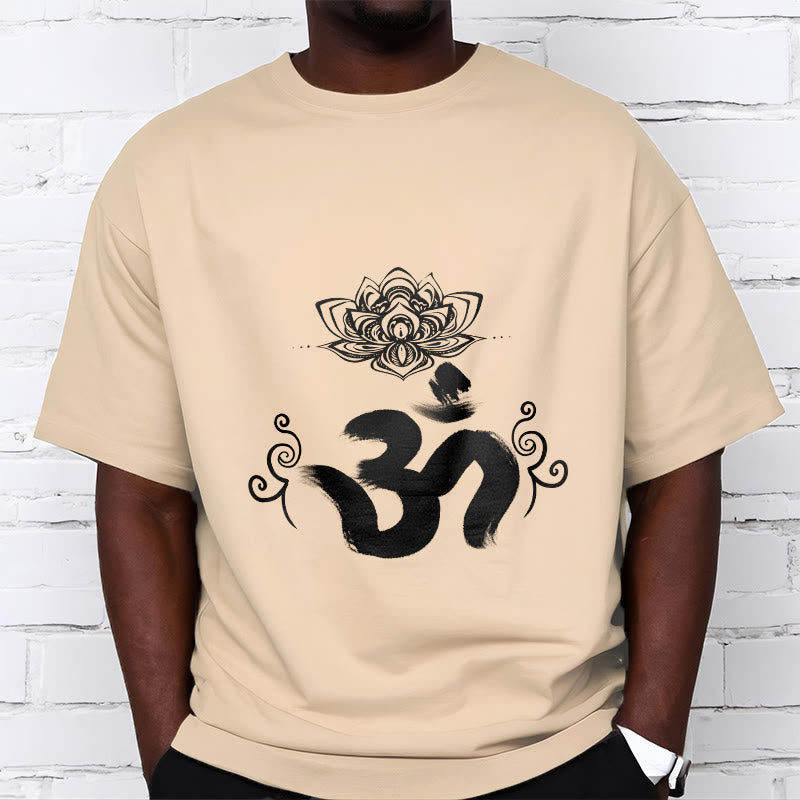 Buddha Stones Om Symbol Sanskrit Floral Tee T-shirt - image 13