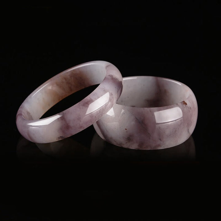 Buddha Stones Purple Jade Happiness Protection Bracelet Bangle - image 12