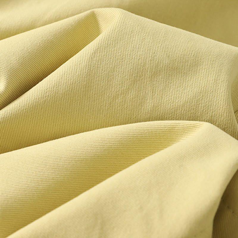 Buddha Stones Daily Solid Color Lace Belt Women's Wide Leg Cotton Pants With Pockets - image 25