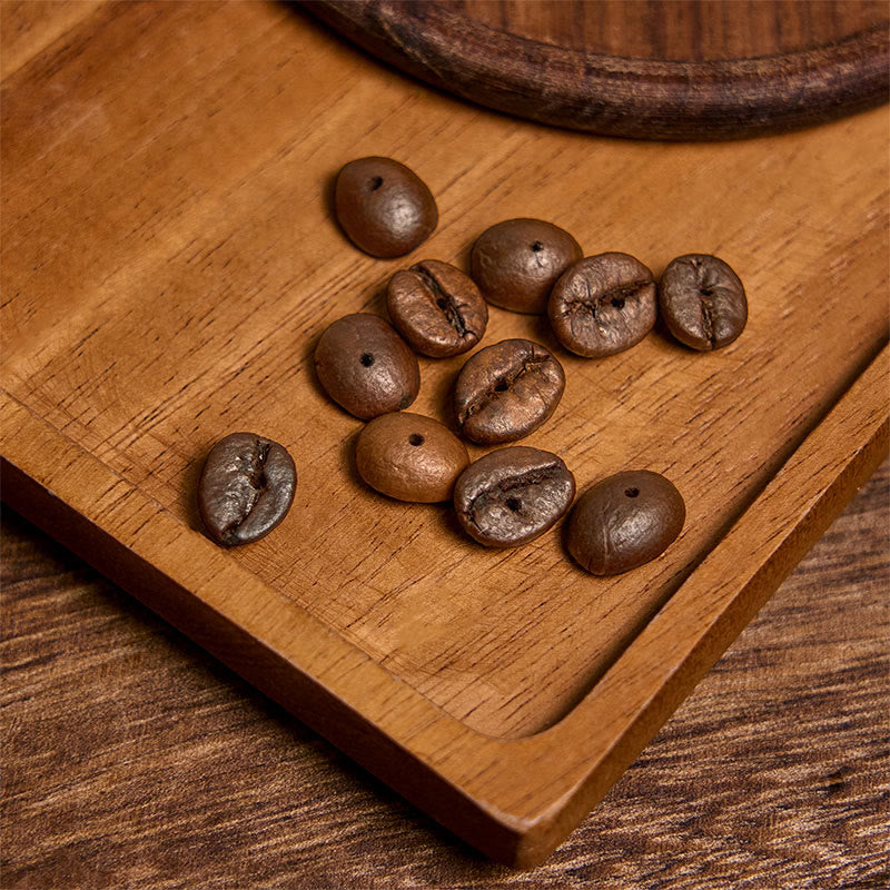 Buddha Stones Handmade Natural Coffee Beans Irregular Stone Bracelet - image 6