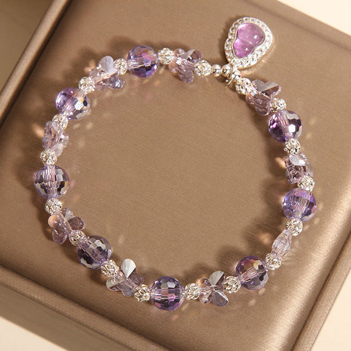 Buddha Stones Butterfly Gourd Amethyst Citrine Labradorite Balance Bracelet - image 4