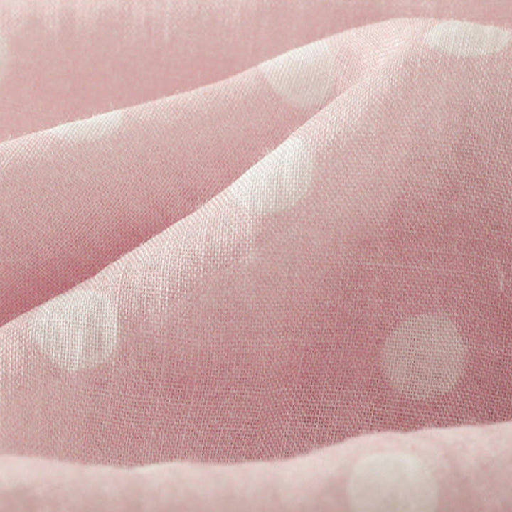 Buddha Stones Spring Polka Dot Button Stand Collar Polyester Midi Dress With Pockets - image 13