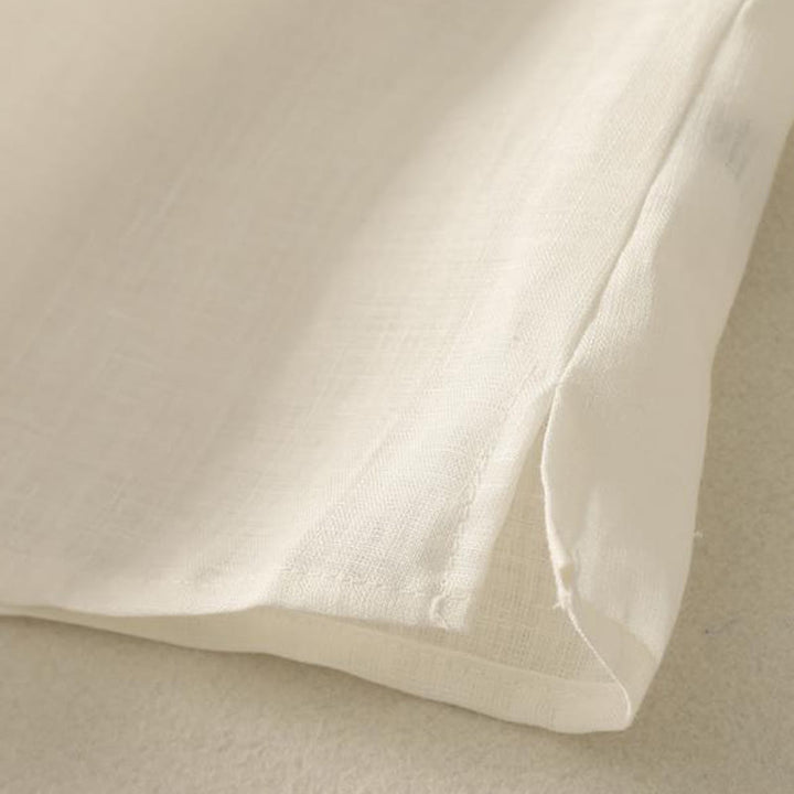 Buddha Stones Retro V-Neck Button Design Women's Cotton Sleeveless Vest - image 13