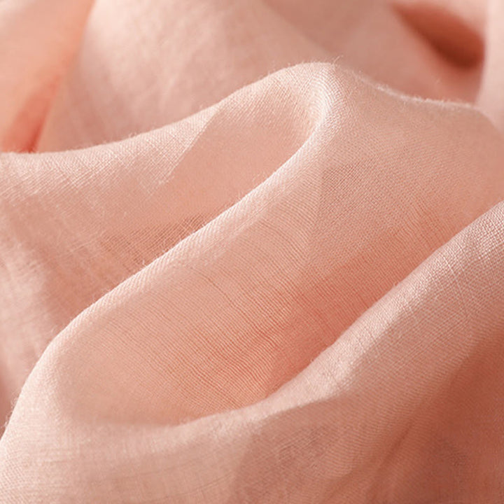 Buddha Stones Flower Vines Embroidery Button Crew Neck Three Quarter Sleeve Women's Cotton Shirt - image 24