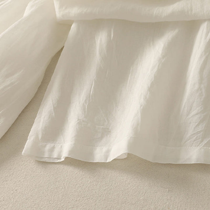 Buddha Stones 7-8 Length Elastic Waist Women's Wide Leg Cotton Linen Pants With Pockets - image 18