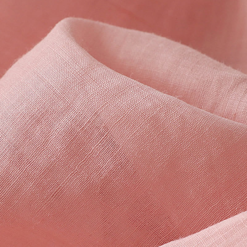 Buddha Stones Embroidery Flowers Single Breasted Women's Cotton Linen Shirt - image 34