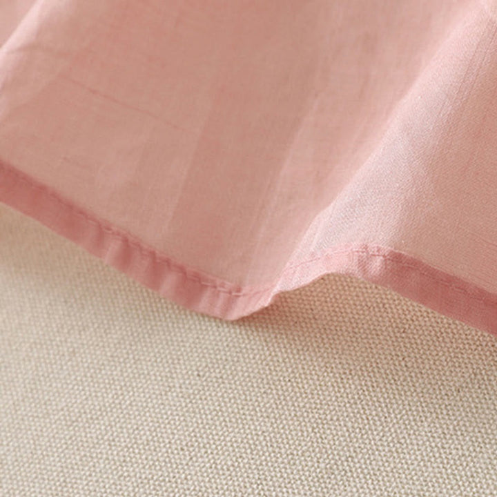 Buddha Stones Embroidery Flowers Single Breasted Women's Cotton Linen Shirt - image 30