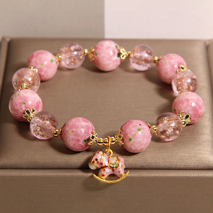 Buddha Stones Rocking Year Of The Horse Liuli Bracelet - Liuli(Wrist Circumference: 18cm) - image 0