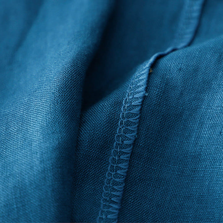 Buddha Stones Women's Three Quarter Sleeve Button Cotton Small Suit Jacket With Pockets - image 18