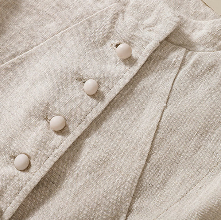 Buddha Stones Women's Stand Collar Long Sleeve Shirt With Pockets - image 10
