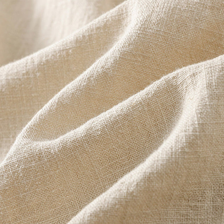 Buddha Stones Plain Simple Design High Waist Women's Cotton Linen Harem Pants With Pockets - image 7