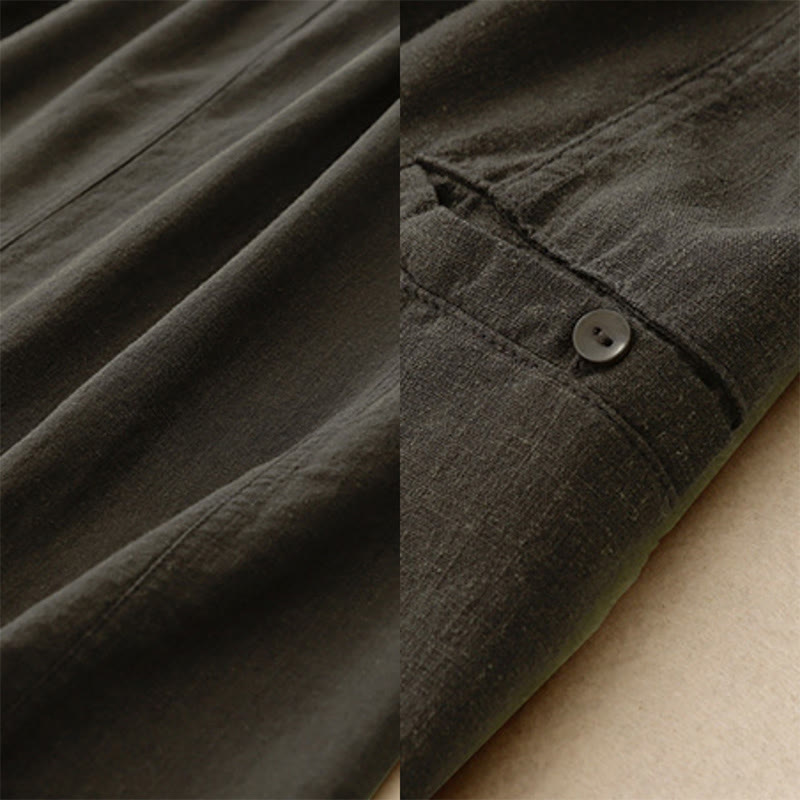 Buddha Stones Drawstring A-line Elastic Waist Cotton Women's Skirt - image 18