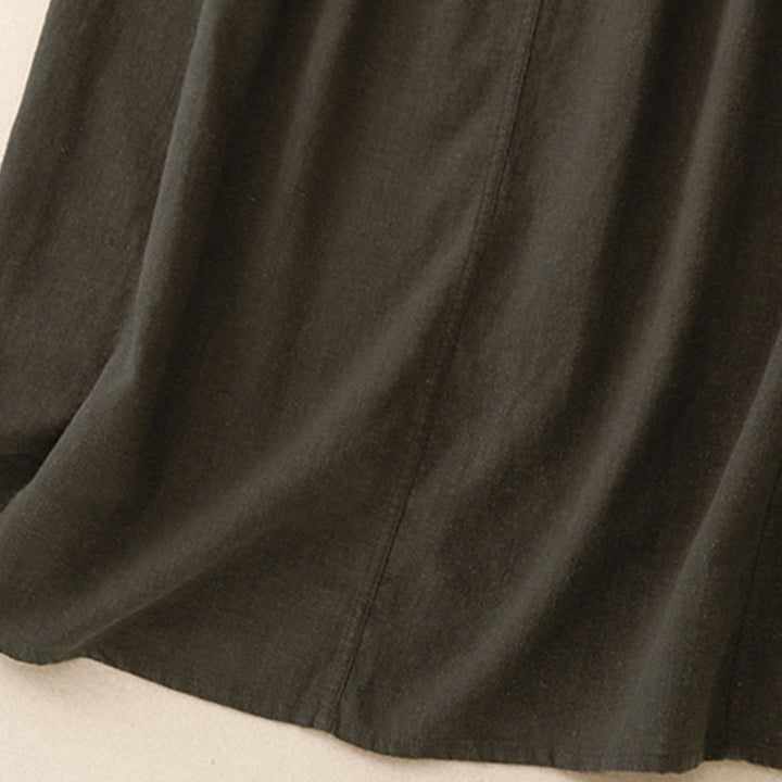 Buddha Stones Drawstring A-line Elastic Waist Women's Skirt - image 17