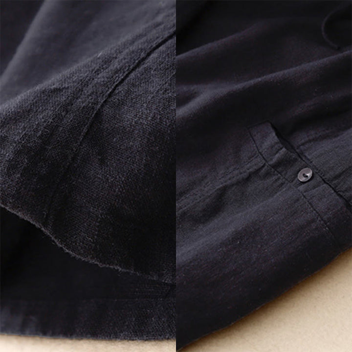 Buddha Stones Drawstring A-line Elastic Waist Cotton Women's Skirt - image 3