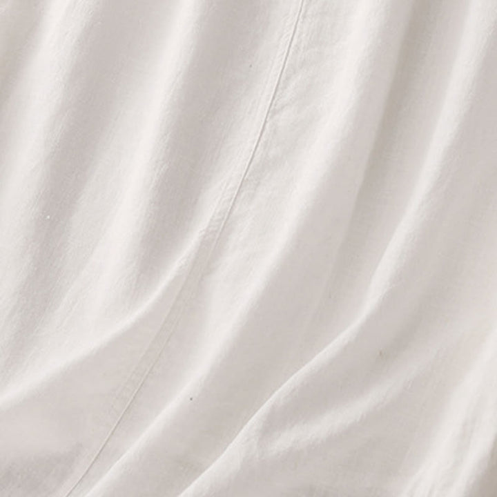 Buddha Stones Drawstring A-line Elastic Waist Cotton Women's Skirt - image 10