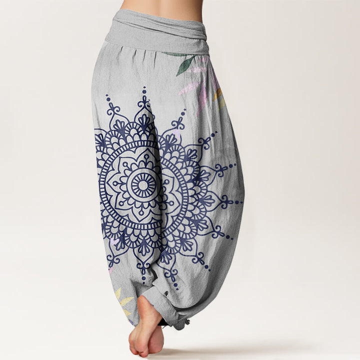 Buddha Stones Casual Mandala Pattern Women's Harem Pants - image 9