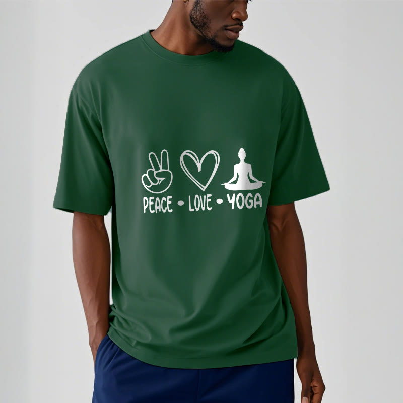 Buddha Stones Casual Hand Gesture Heart Yoga Pose Pattern Tee T-shirt - image 12
