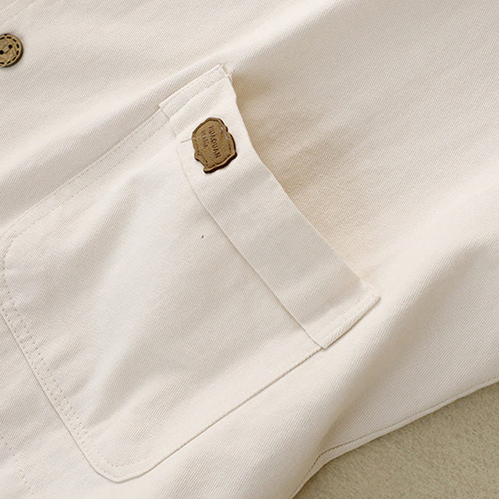 Buddha Stones Solid Color Front Buttons Sleeveless Women's Cotton Waistcoat With Pockets - image 15