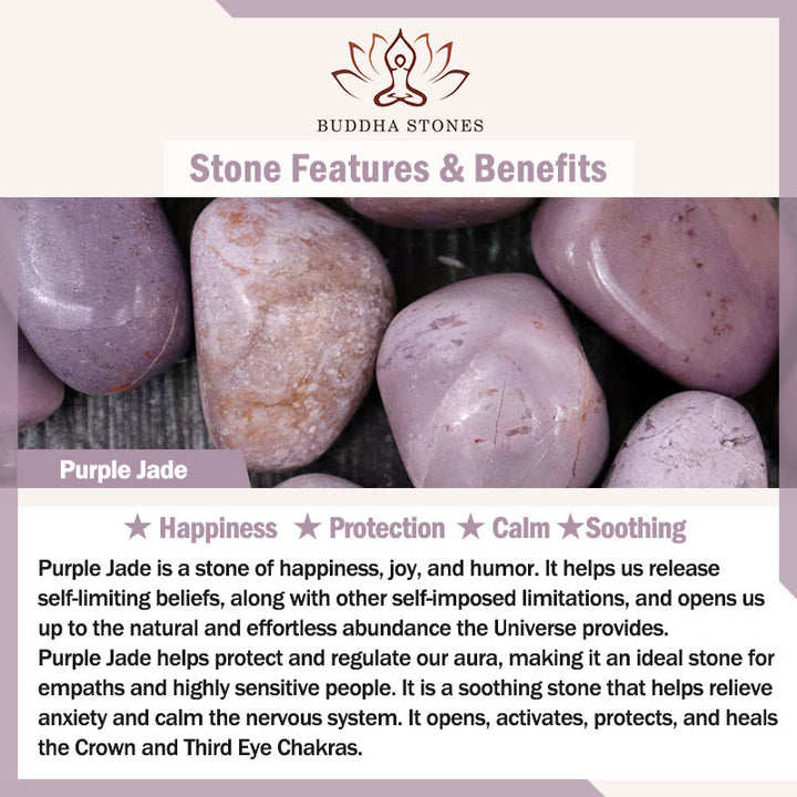 Buddha Stones Natural Dunhuang Colorful Beads Amethyst Lazurite Balance Bracelet - image 12