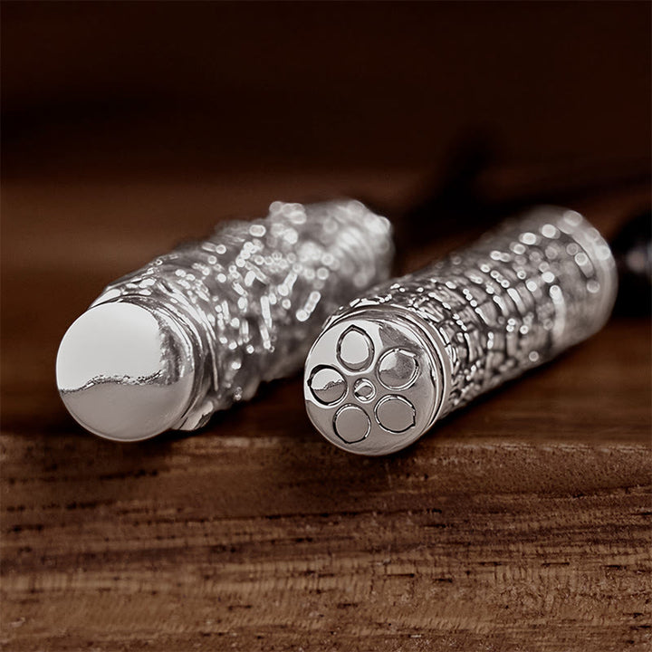 Buddha Stones Copper Fu Character Dragon Pattern Balance Pendant Necklace - image 12