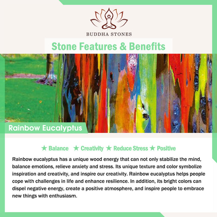 Buddha Stones 2Pcs Mini Rainbow Eucalyptus Elephant Carved Strength Decoration