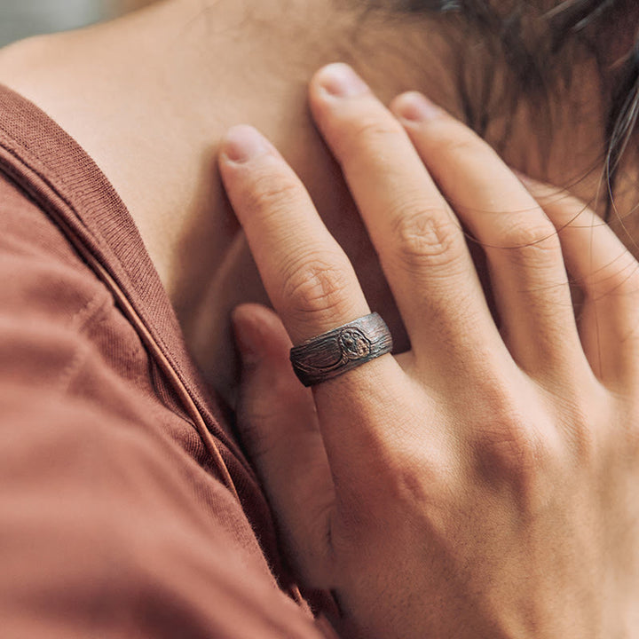 Buddha Stones 999 Sterling Silver Lotus Balance Ring - image 10