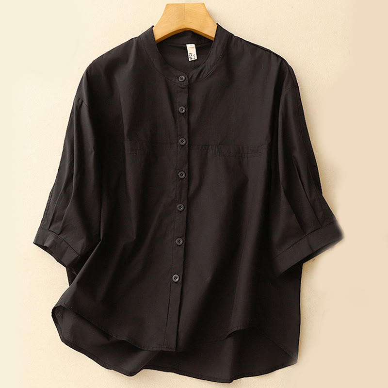 Buddha Stones 2pcs Women's Three-quarter Sleeve Shirt Harem Pants Meditation Clothing Set - image 28