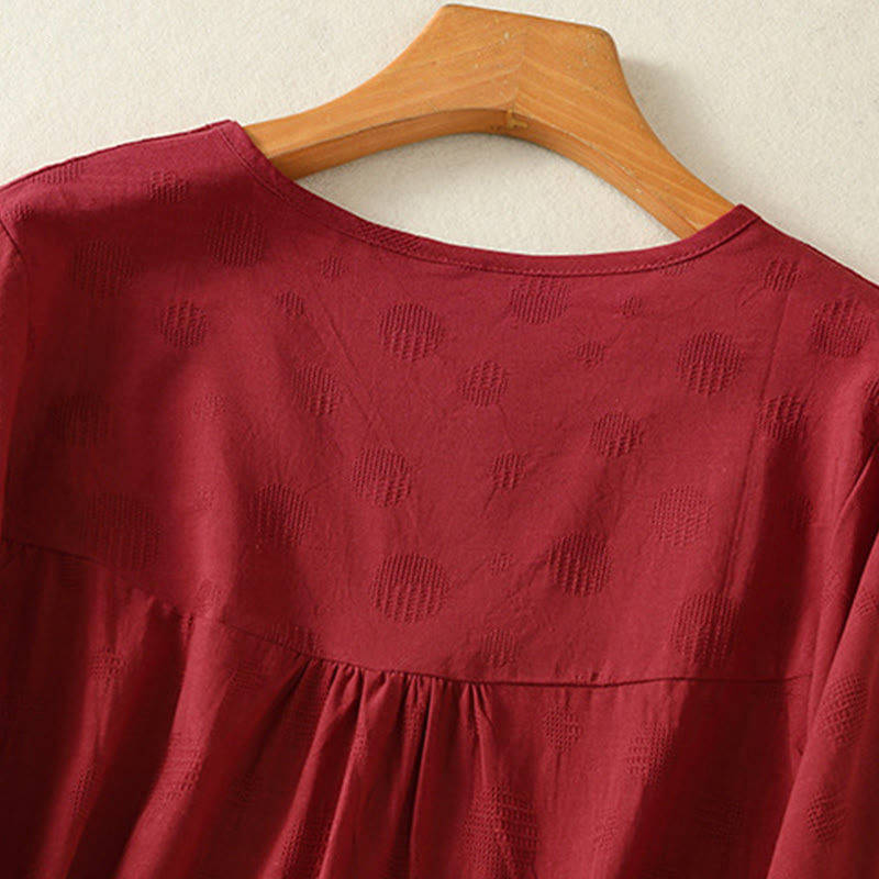 Buddha Stones 2pcs Plain Women's Short Sleeve Shirt Harem Pants Meditation Clothing Set - image 27