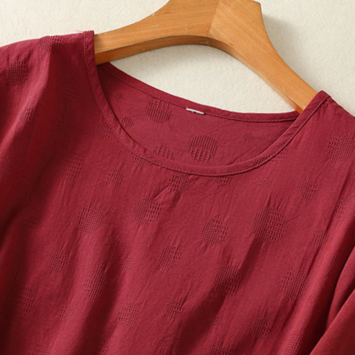 Buddha Stones 2pcs Plain Women's Short Sleeve Shirt Harem Pants Meditation Clothing Set - image 28