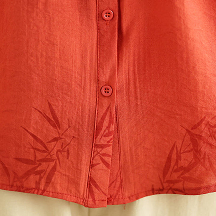 Buddha Stones 2pcs Casual Women's Short Sleeve Shirt Harem Pants Meditation Clothing Set - image 15