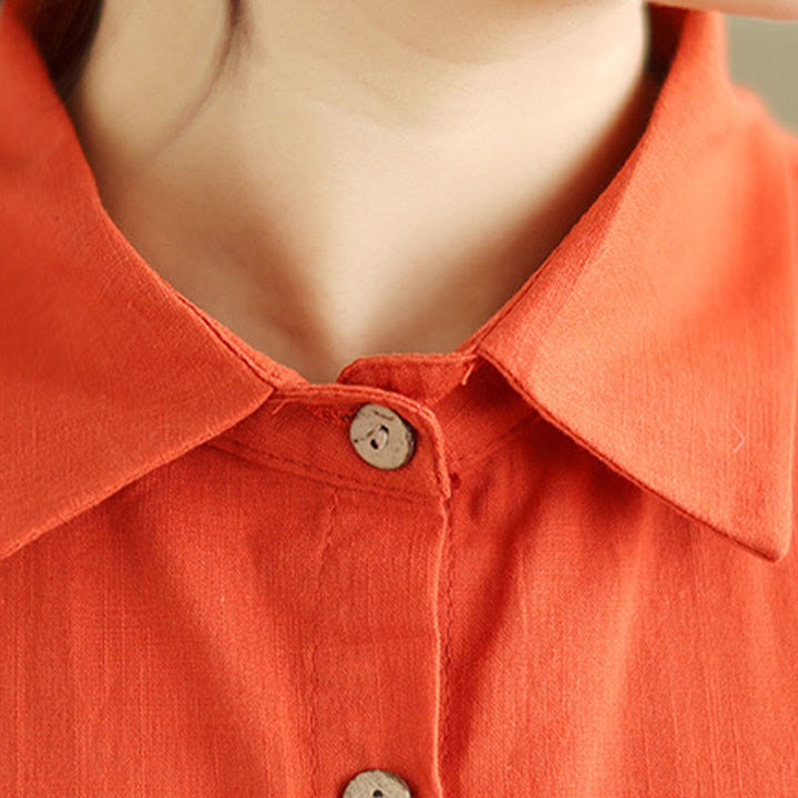 Buddha Stones 2pcs Casual Women's Stand Collar Shirt Loose Pants Meditation Clothing Set - image 17