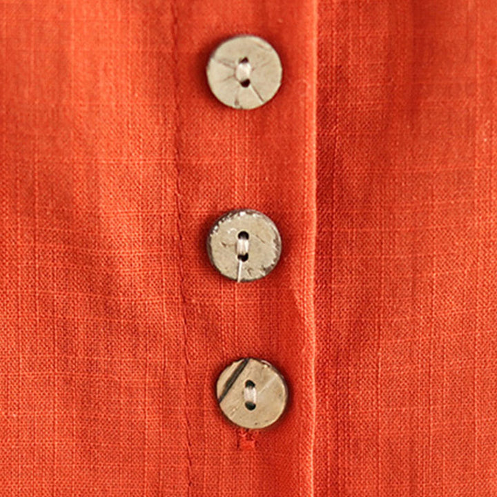 Buddha Stones 2pcs Casual Women's Stand Collar Shirt Loose Pants Meditation Clothing Set - image 20