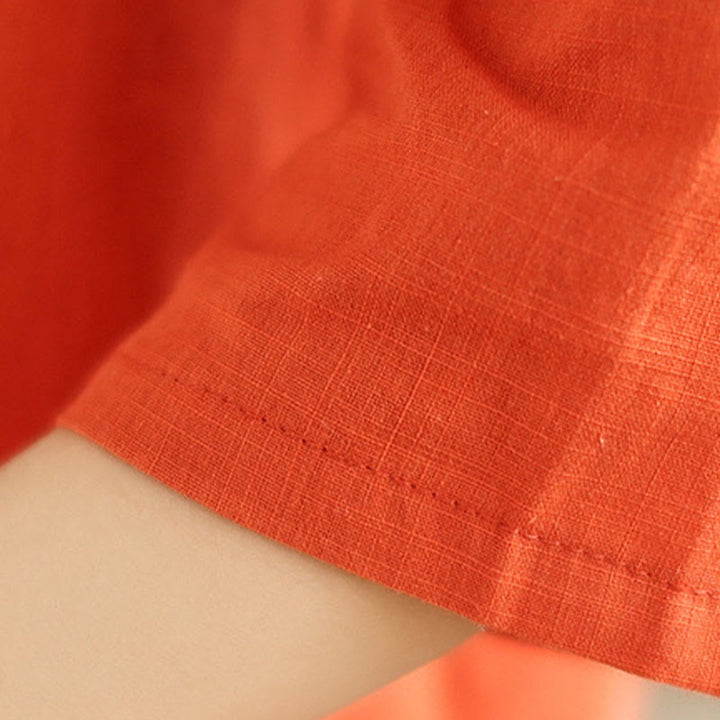 Buddha Stones 2pcs Casual Women's Stand Collar Shirt Loose Pants Meditation Clothing Set - image 17