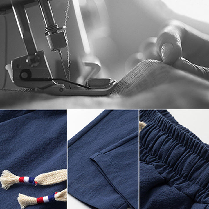 Buddha Stones 2Pcs Chinese Characters Crane Cotton Shirt Pants With Pockets Men's Meditation Cloth Set - image 15