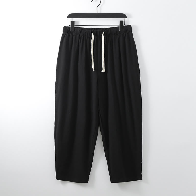 Buddha Stones 2Pcs Cotton Kimono Ankle-Length Pants Men's Meditation Cloth Set - image 8