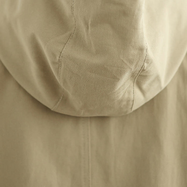 Buddha Stones Fall Vintage Hoodie Women's Cotton Linen Jacket With Front Pockets - image 13