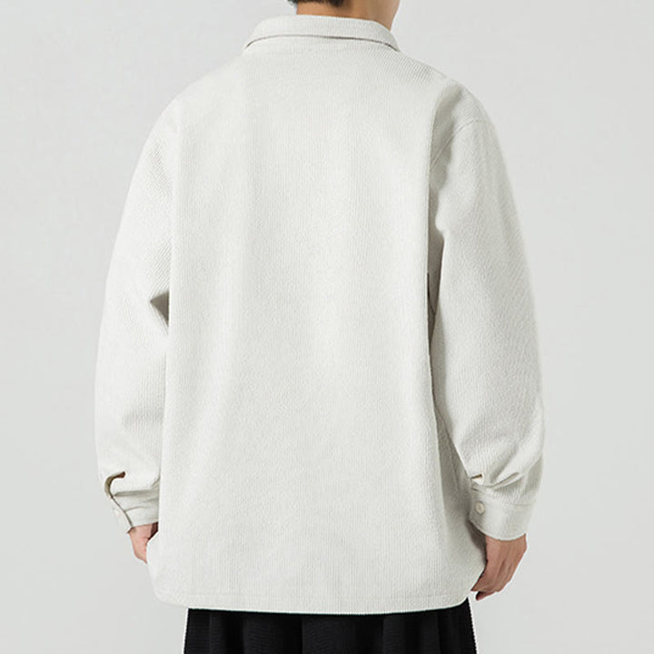 Buddha Stones Long Sleeve Frog-button Design Men's Polyester Jacket Shirt With Pockets - image 24