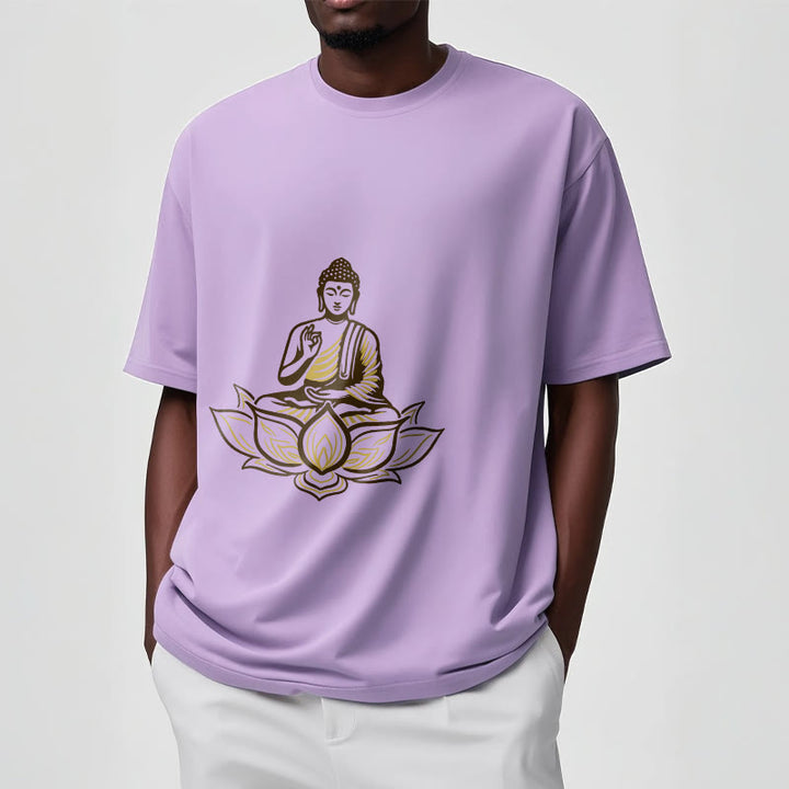 Buddha Stones Buddha Meditating In The Lotus Tee T-shirt - image 18