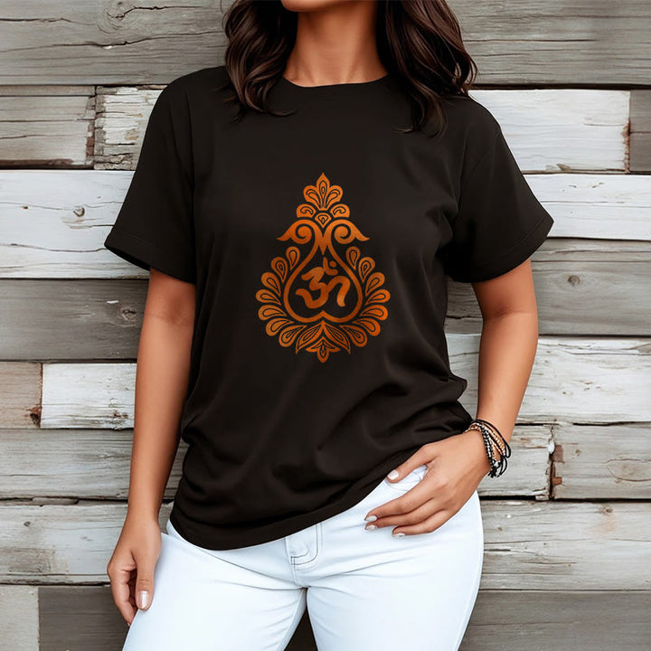 Buddha Stones Gourd OM Symbol Design Tee T-shirt - image 8