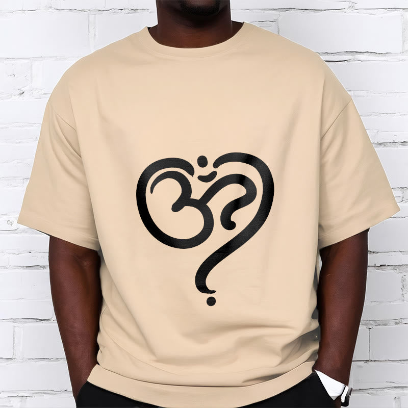 Buddha Stones Love Heart OM Symbol Design Tee T-shirt - image 13