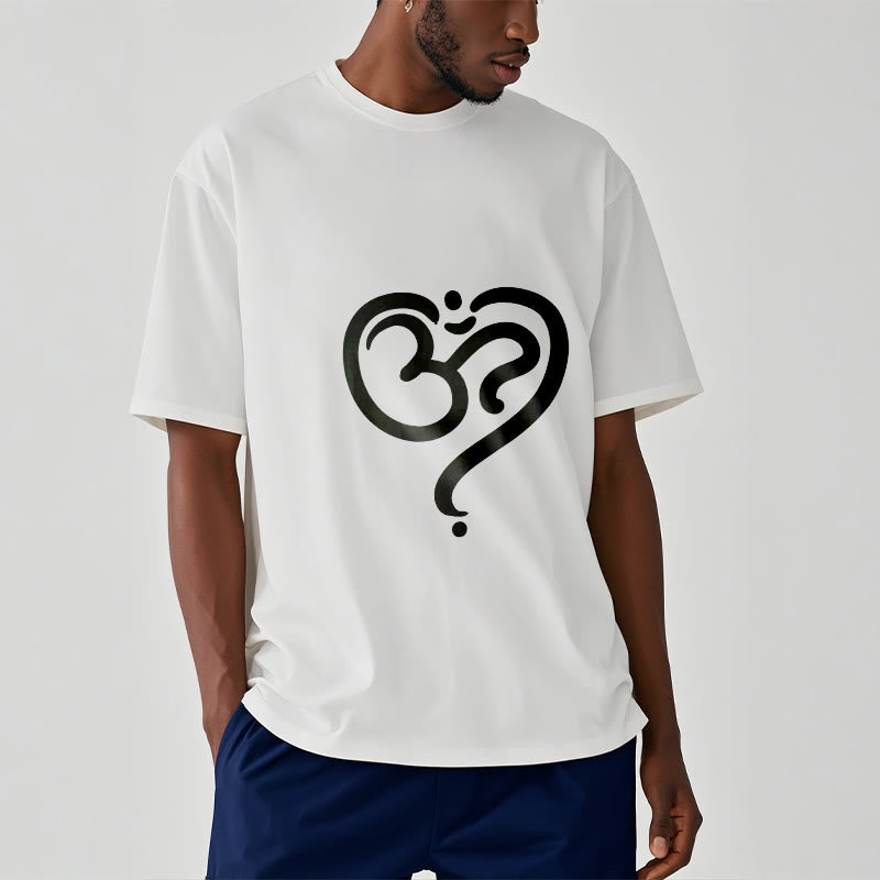 Buddha Stones Love Heart OM Symbol Design Tee T-shirt - image 7